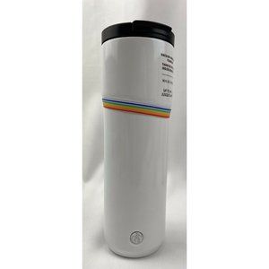 New Starbucks Pride Rainbow Stainless Steel Tumbler 16 Oz 2020 Limited Hot White